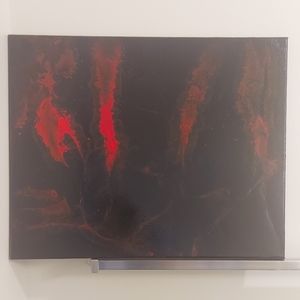 Halloween Paint Pour Painting "A"